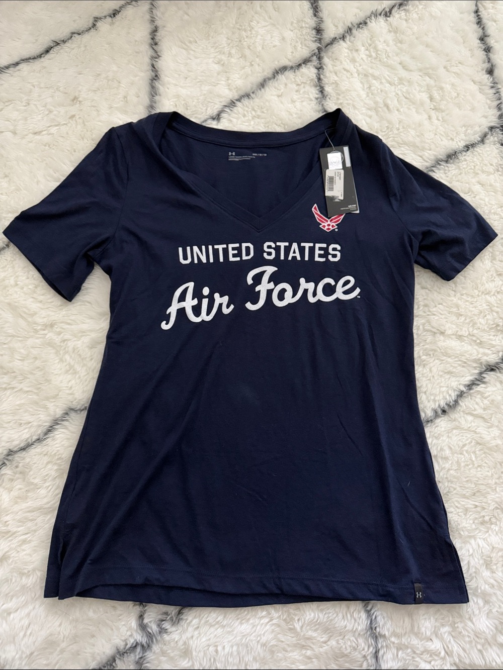 Under Armour Women's Navy United States Air Force V-Neck Tee